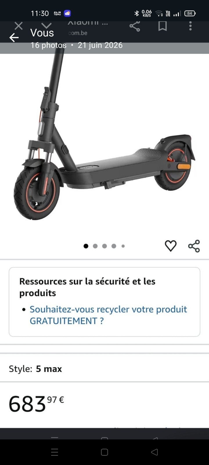 trottinette électrique, Vélos & Vélomoteurs