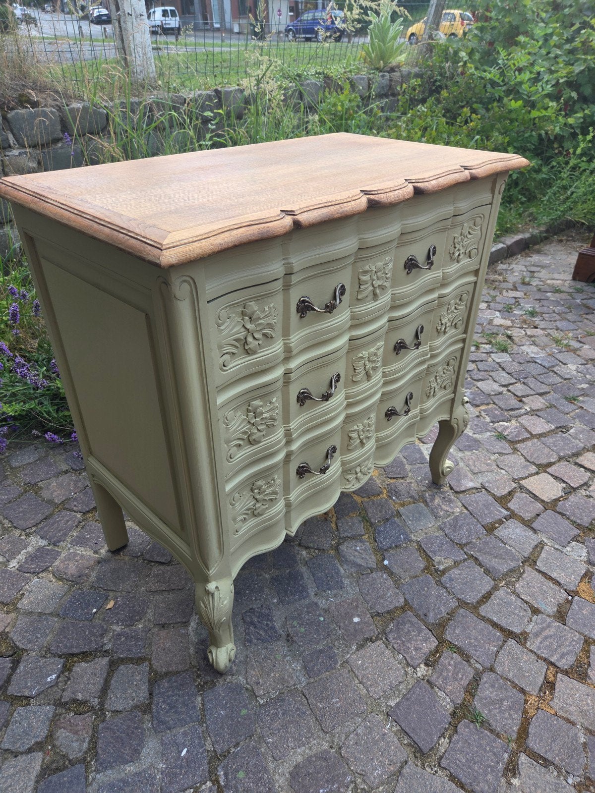 Superbe ancienne commode vintage,  Louis XV, Antiek en Kunst, Ophalen