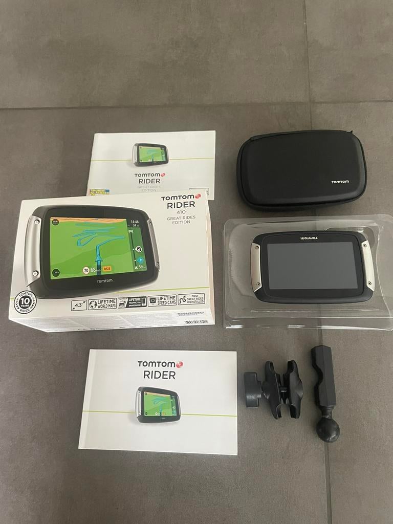 Tomtom rider 410 voor moto, Motoren, Accessoires | Navigatiesystemen, Ophalen, Zo goed als nieuw