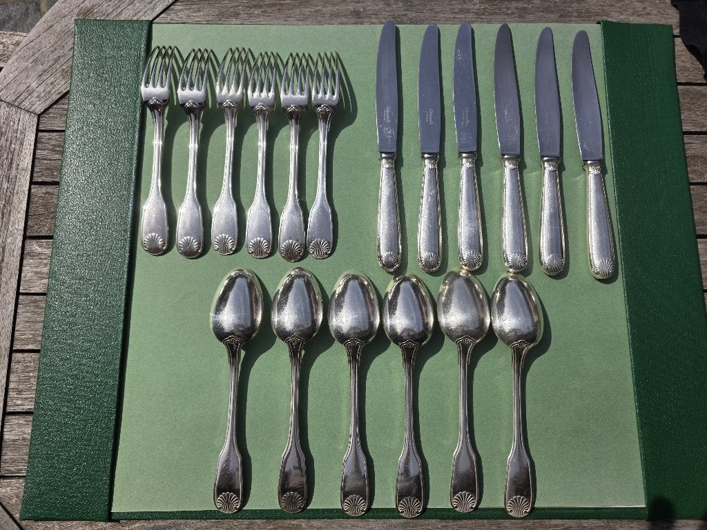 Christofle Coquille - 18 stuks - verzilverd - lot C2, Antiek en Kunst, Ophalen of Verzenden