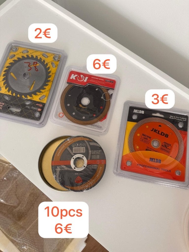 Lames de scie et disques abrasifs (neufs), Bricolage & Construction, Enlèvement, Neuf, Scie circulaire