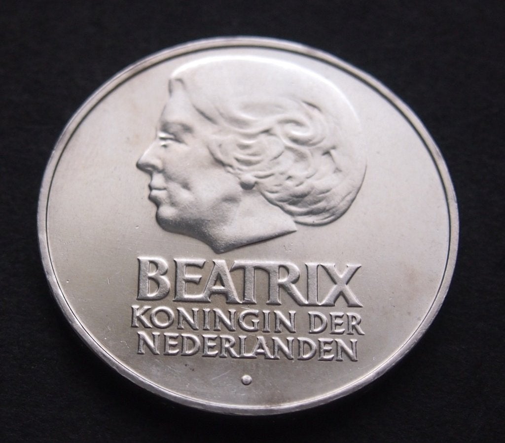 Nederland 50 gulden, 1982, Postzegels en Munten, Zilver, Ophalen of Verzenden, Losse munt, Zilver
