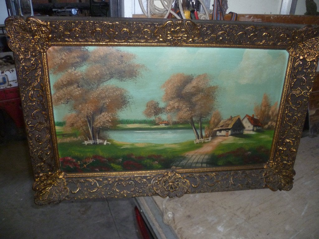 OUDE SCHILDERIJ OP DOEK, Antiek en Kunst, Ophalen
