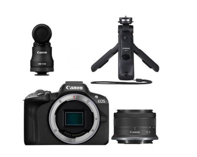 Canon EOS R50 V-systeemcamera - statief - micro - toebehoren, TV, Hi-fi & Vidéo, Appareils photo numériques, Enlèvement, Comme neuf