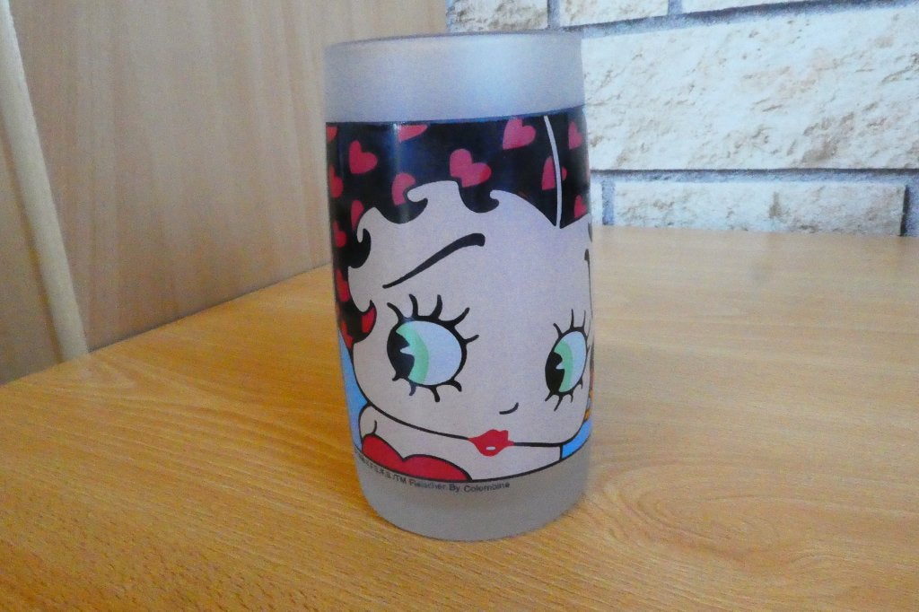 Betty Boop glas gesigneerd Colombine 1998., Verzamelen, Ophalen of Verzenden, Nieuw, Mens