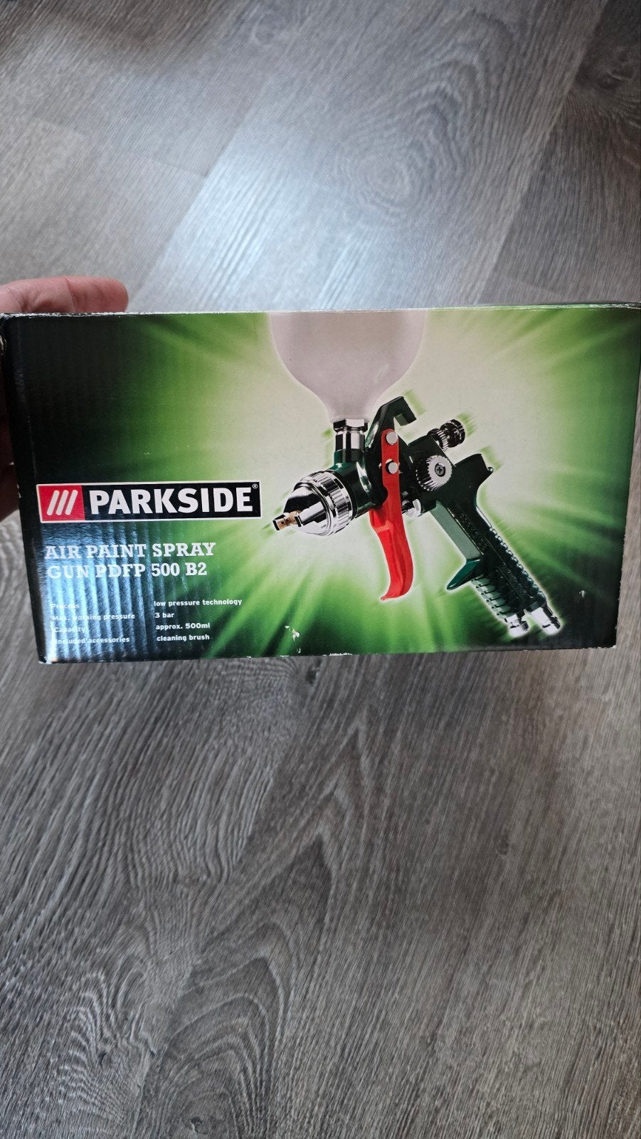 Pistolet à peinture pneumatique Parkside PDFP 500 B2 – Neuf, Enlèvement ou Envoi, Brosse