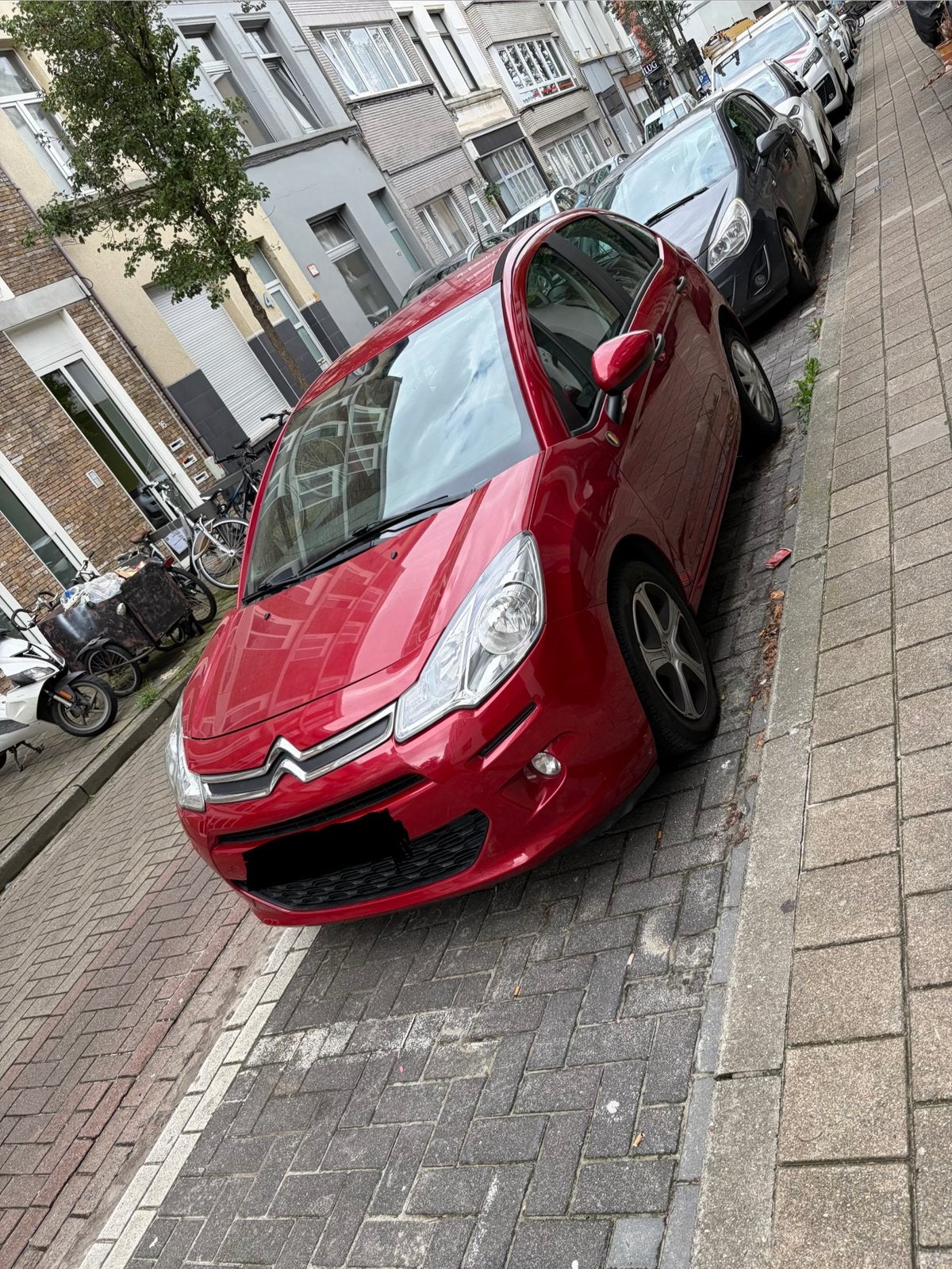 Citroen c3 benzine 2017 84.000km airco, Autos, Rouge, Achat, Euro 6, Boîte manuelle