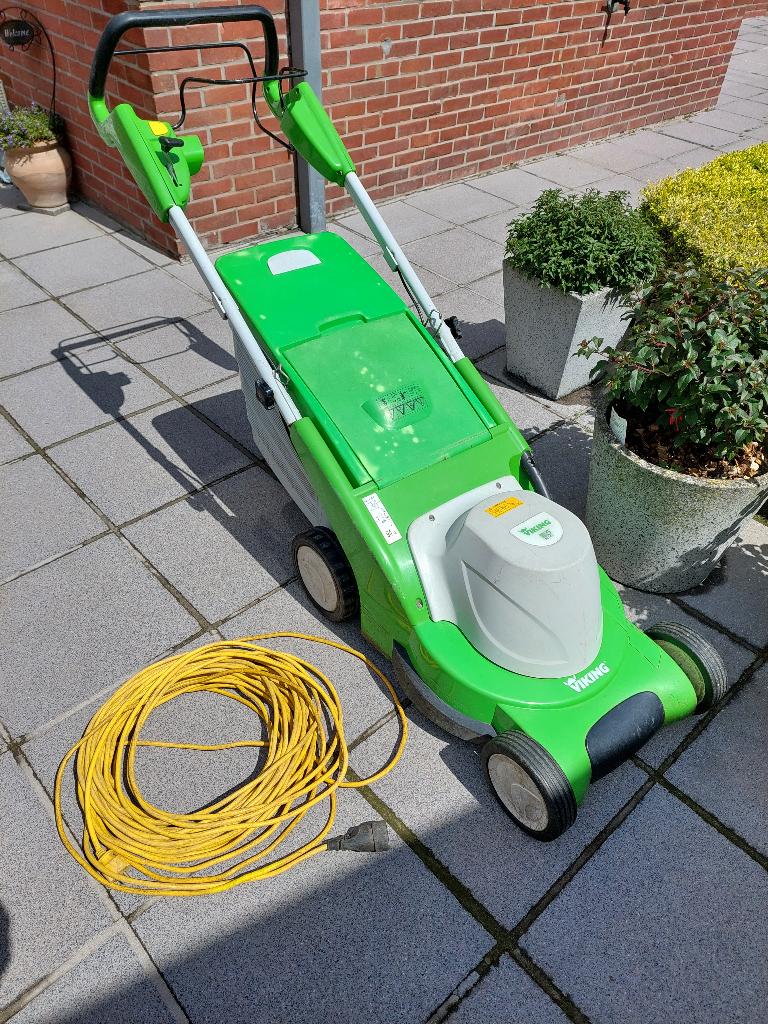 elektrische grasmaaier Viking, Tuin en Terras, Grasmaaiers, Ophalen, Cirkelmaaier, Elektrische grasmaaier, Opvangbak