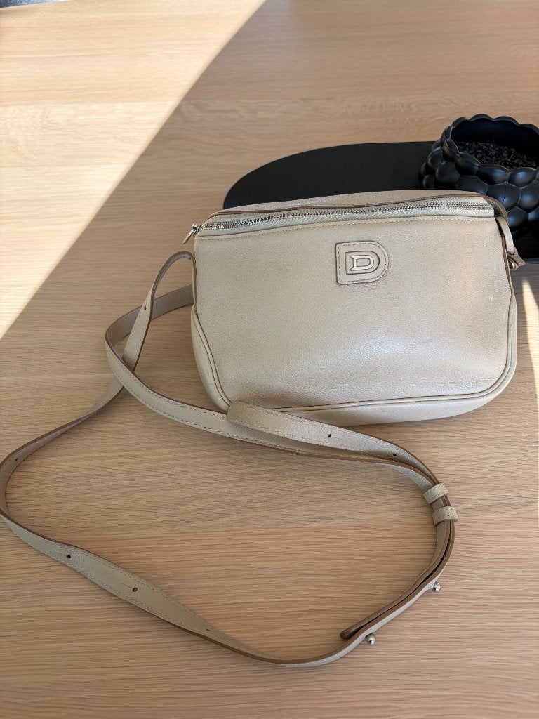 Delvaux Macao, Enlèvement ou Envoi, Comme neuf, Beige, Sac à bandoulière