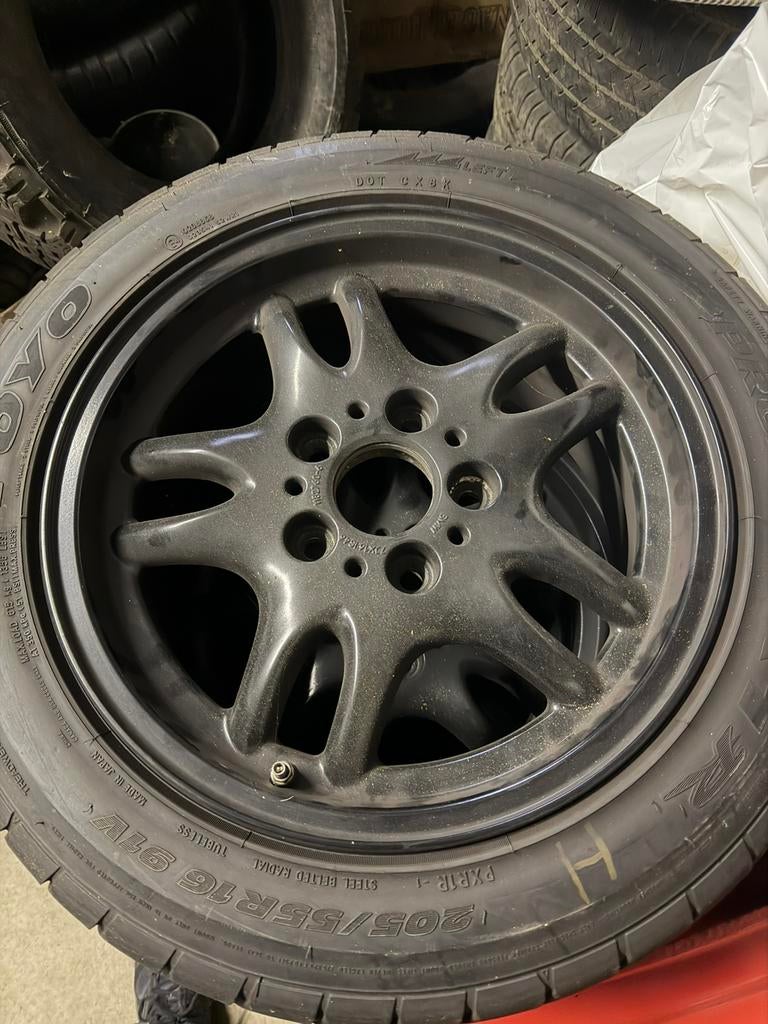 Bmw e36 Toyo R1R velgen, Ophalen, 16 inch, Band(en)