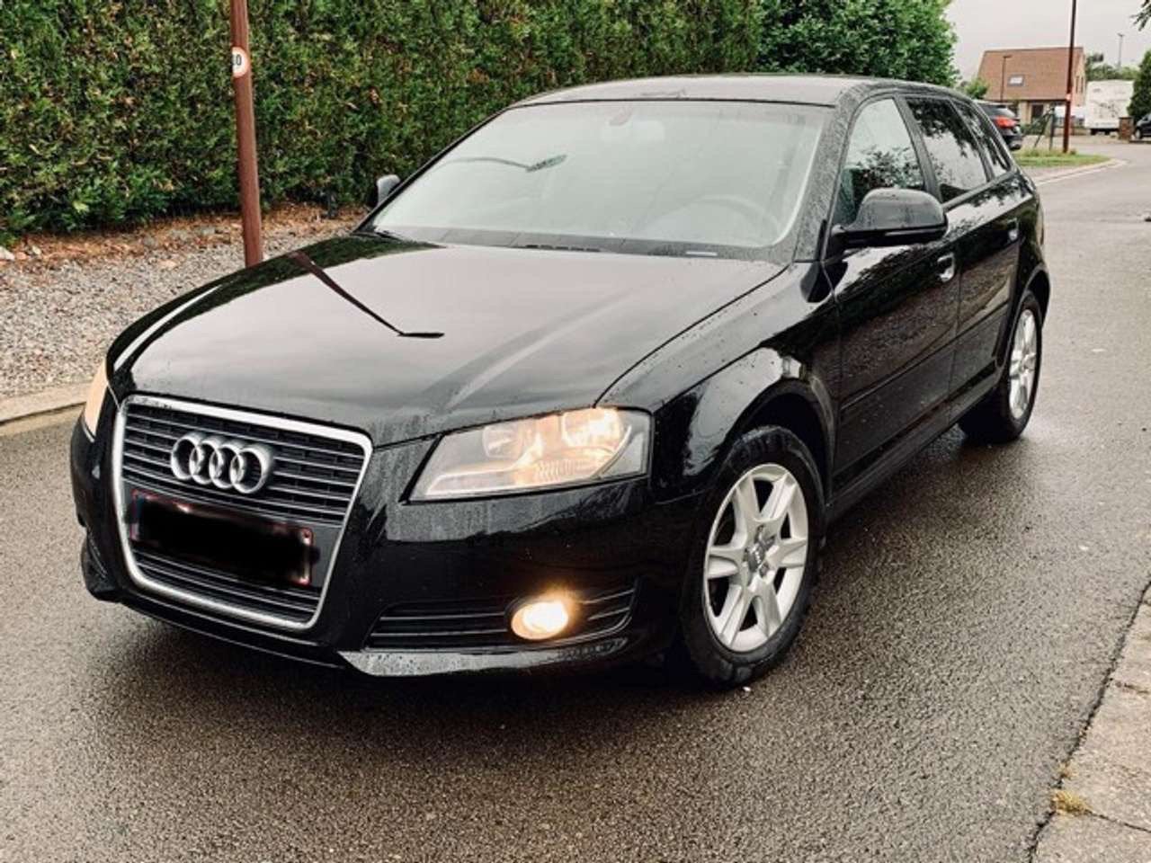 RARE EURO 6 – AUDI A3 SPORTBACK 1.9 TDI, Auto's, Euro 6, Zwart, Leder, 5 deurs