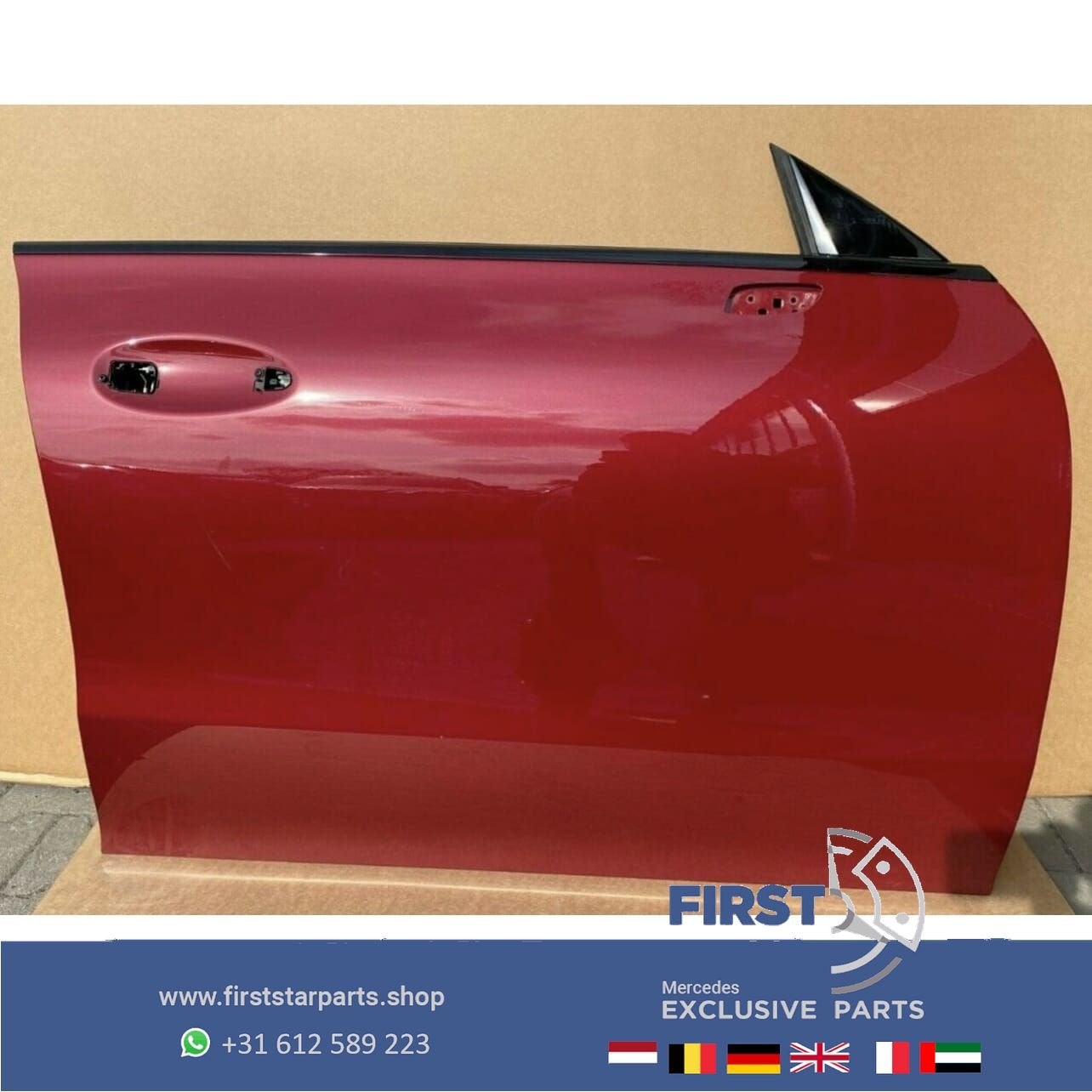 W118 C118 X118 CLA DEUR PORTIER ROOD COMPLEET RECHTSVOOR Mer, Gebruikt, -, Deur, Ophalen of Verzenden
