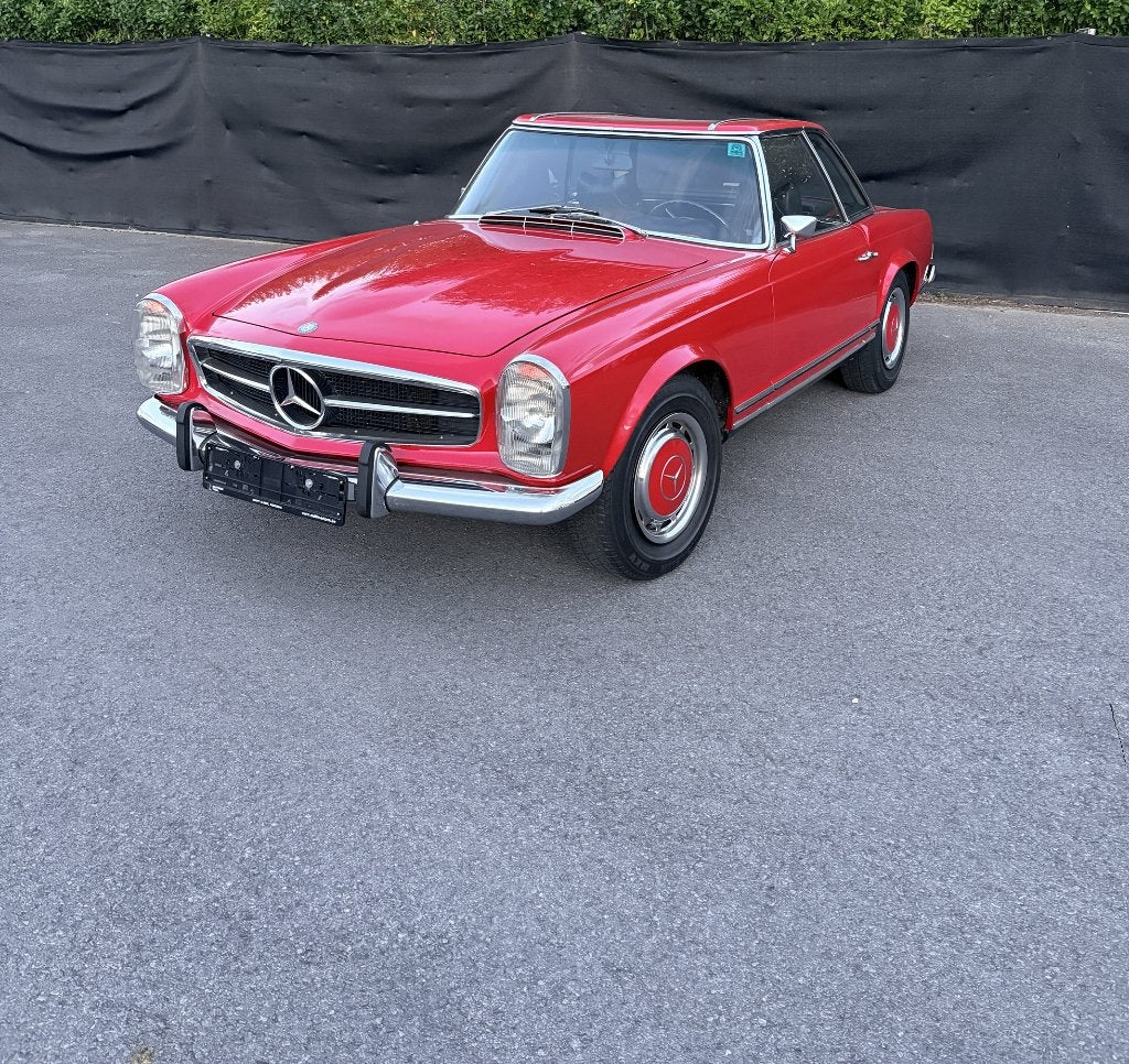 Mercedes SL 280 1970, Autos, Boîte manuelle, Noir, 6 cylindres, Particulier