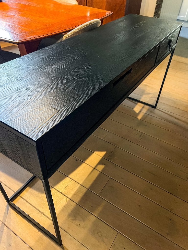 WOOOD Silas sidetable - Blacknight - 140x40x74 cm, Ophalen, Zo goed als nieuw, Minder dan 150 cm, Minder dan 100 cm