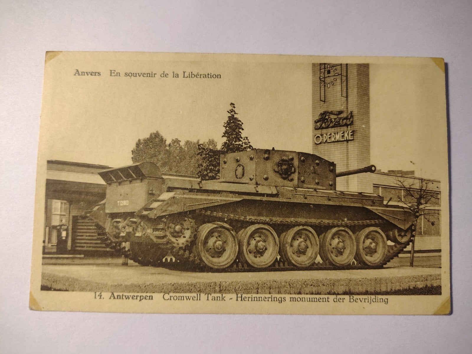 Antwerp Cromwell Tank - Mémorial de, Collections, Cartes postales | Belgique, Anvers, Enlèvement ou Envoi