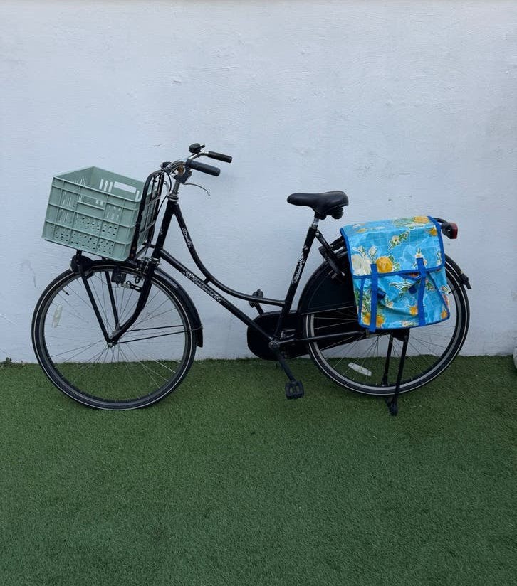 Nette damesfiets voordrager, krat en dubbele fietstas !, Fietsen en Brommers, Fietsen | Dames | Omafietsen, Zo goed als nieuw