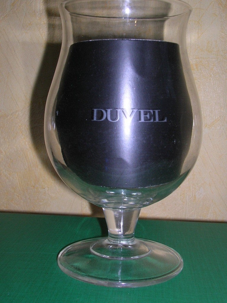DUVEL  Lettres grises, Enlèvement ou Envoi, Comme neuf, Verre ou Verres, Duvel