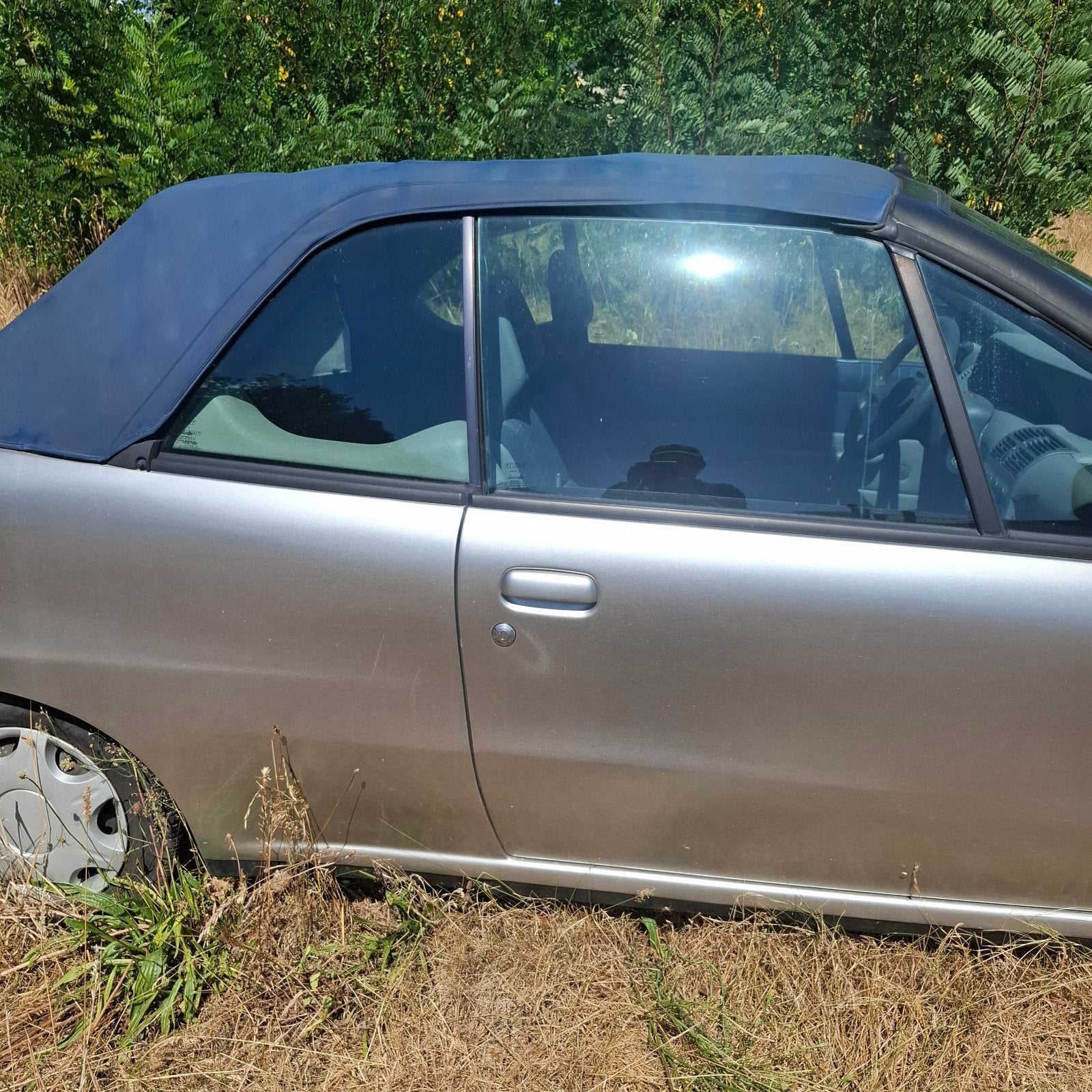 Fiat cabrio  punto, Auto's, Particulier, 2 deurs, Zilver of Grijs, Te koop