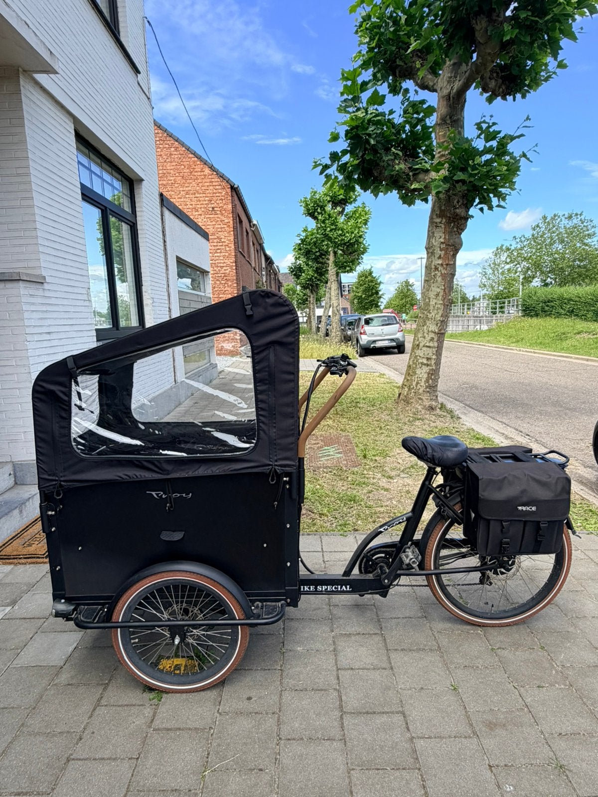 Elektrische Bakfiets Troy, Enlèvement, Comme neuf, Bâche