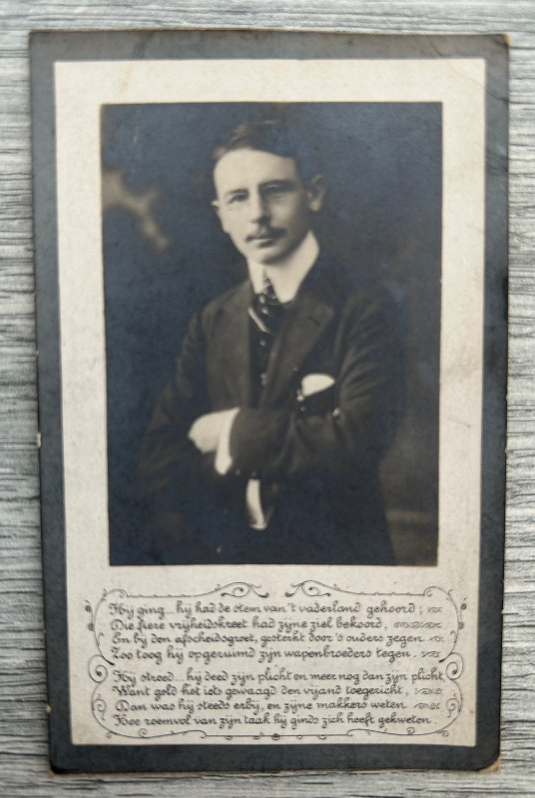 1914 : SOLDAAT Arthur de Bavay , geboren te Antwerpen, Ophalen of Verzenden