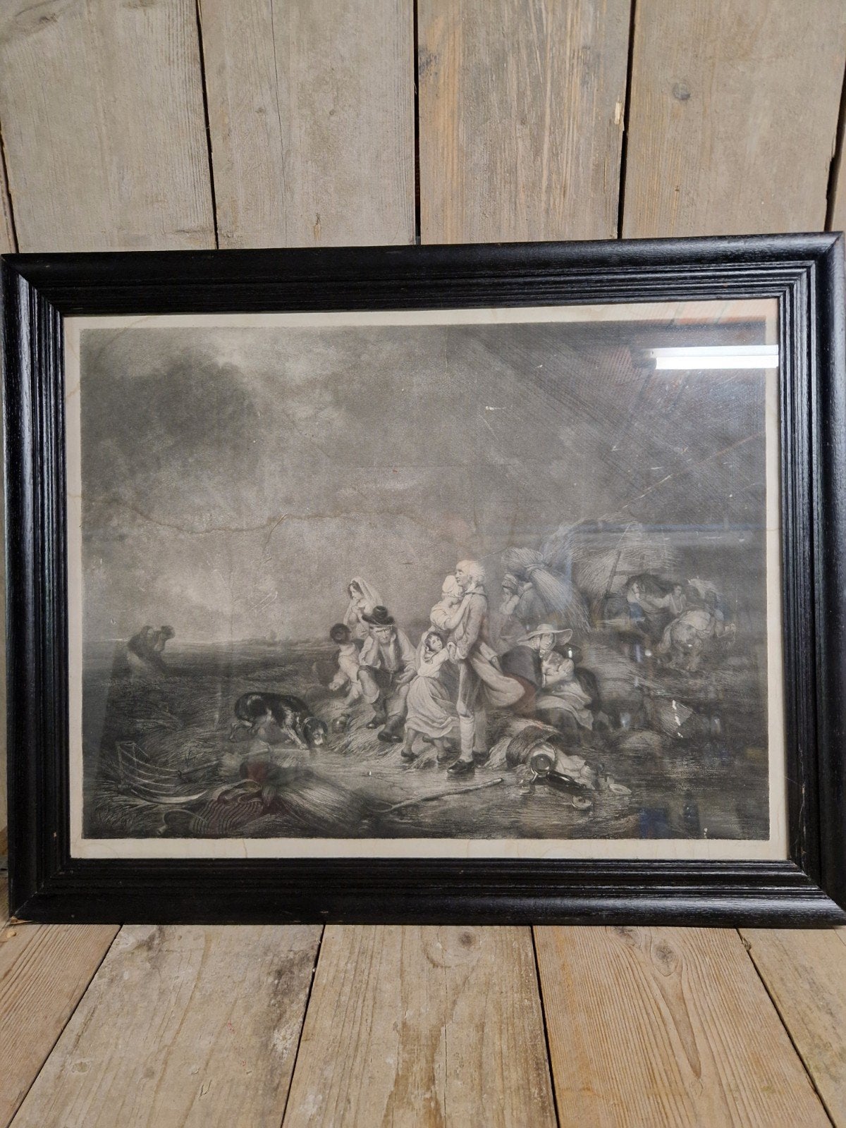 L 'Orage pendant la moissonJoseph Beaume, Enlèvement, Eau-forte
