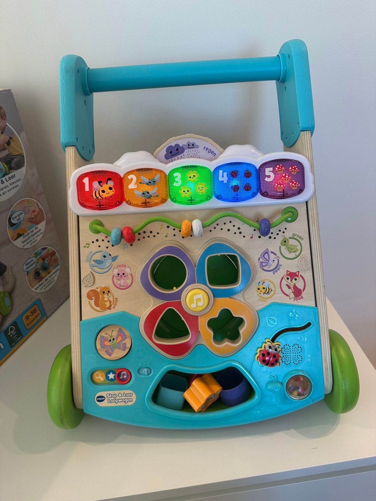 Vtech stap en leer loopwagen, Enlèvement ou Envoi, Comme neuf