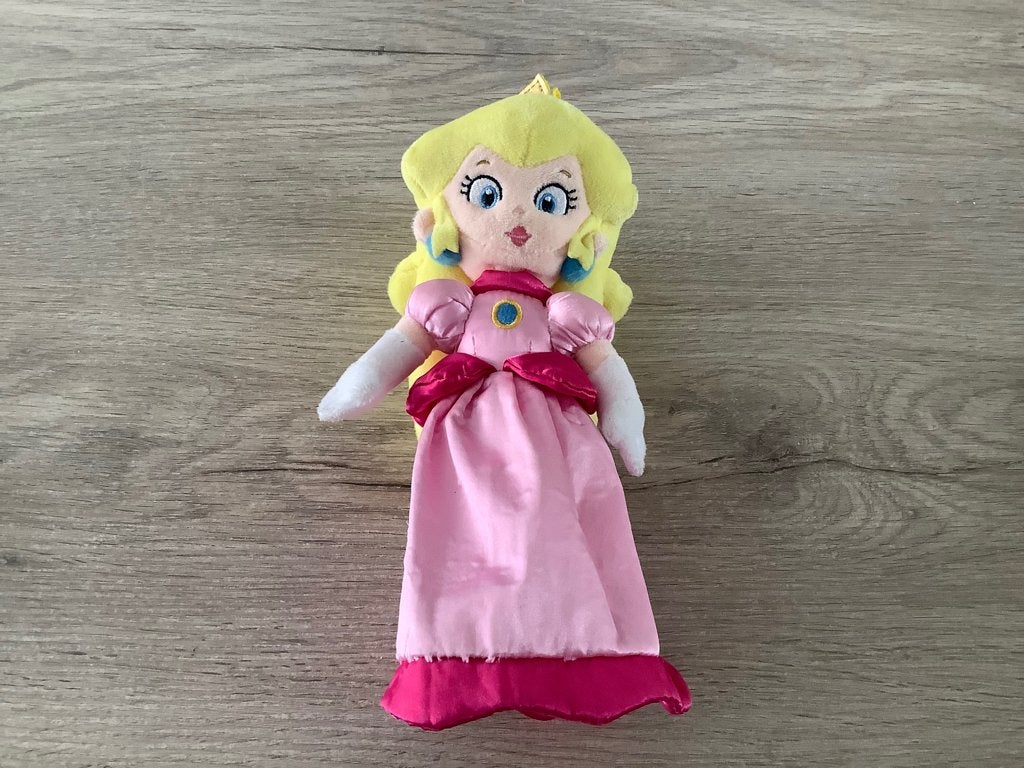 Personnage en peluche Supermario Princess Peach (23 cm), Enlèvement ou Envoi, Comme neuf, Super Mario, Autres types