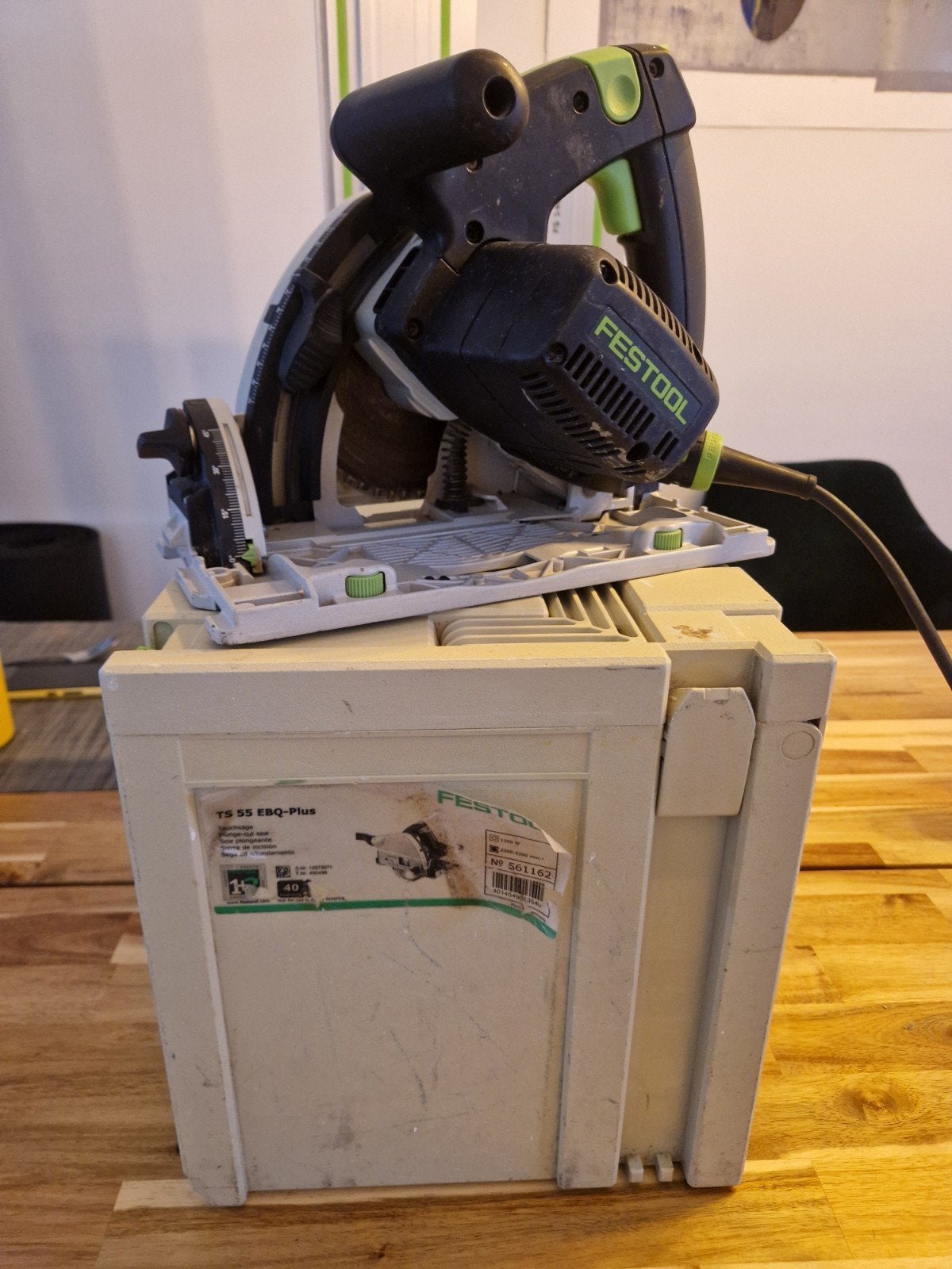 Festool cirkelzaagmachine  TS 55 EBQ plus, Ophalen