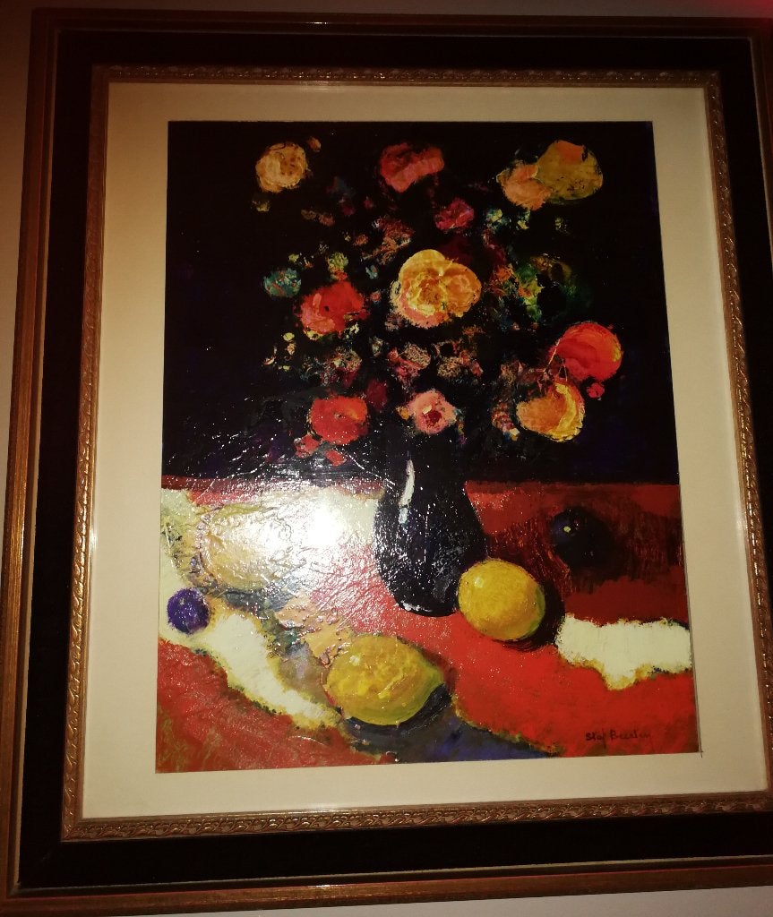 Schilderij olieverf expressionistisch, Staf Beerten., Ophalen