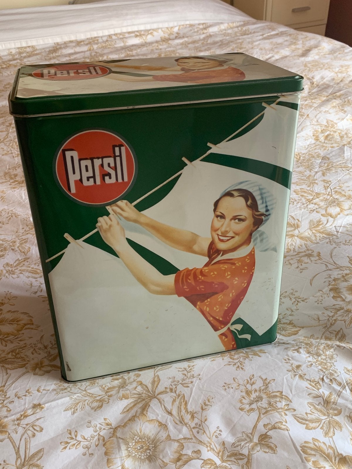 Grote vintage blikken doos Persil, Collections, Enlèvement ou Envoi, Comme neuf
