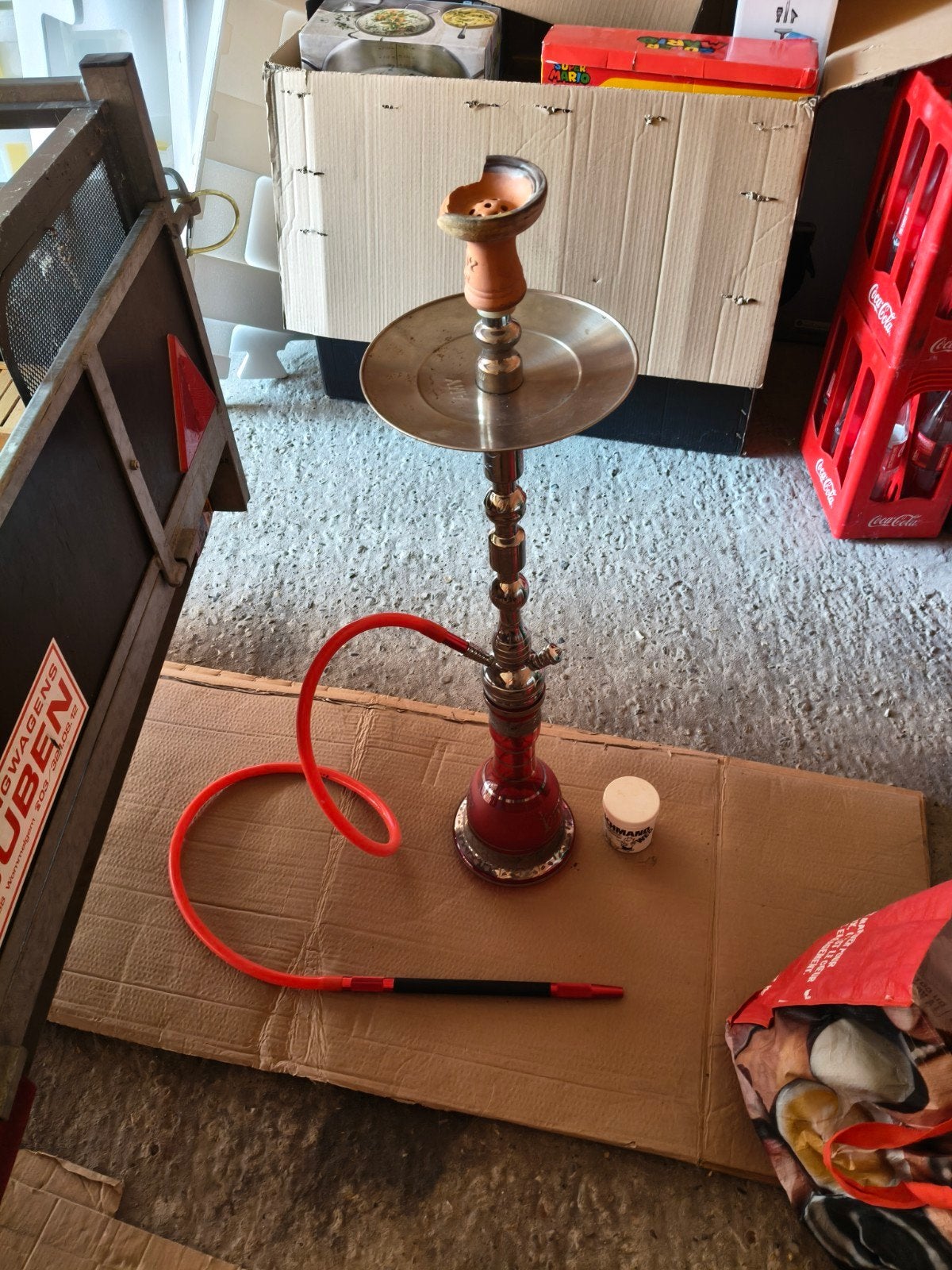 waterpijp - shisha, Verzamelen, Rookartikelen, Aanstekers en Luciferdoosjes, Ophalen, Gebruikt, (Water)pijp