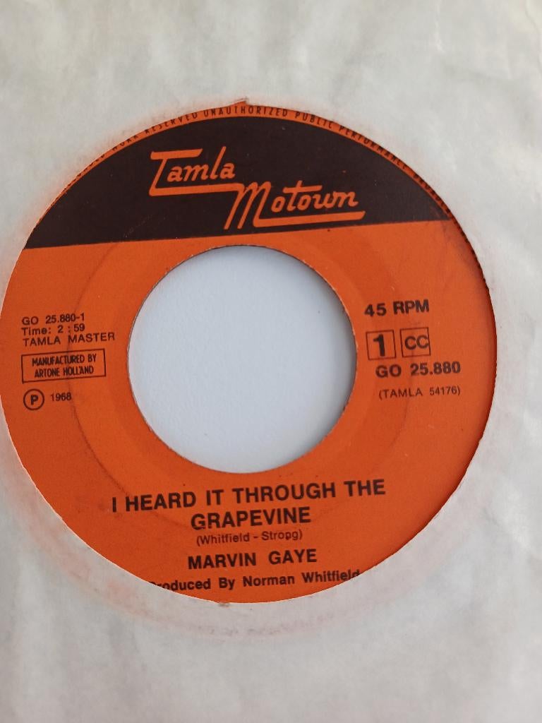 Soul 45: Marvin Gaye – I Heard It Through The Grapevine, Gebruikt, 7 inch, Single, Ophalen of Verzenden