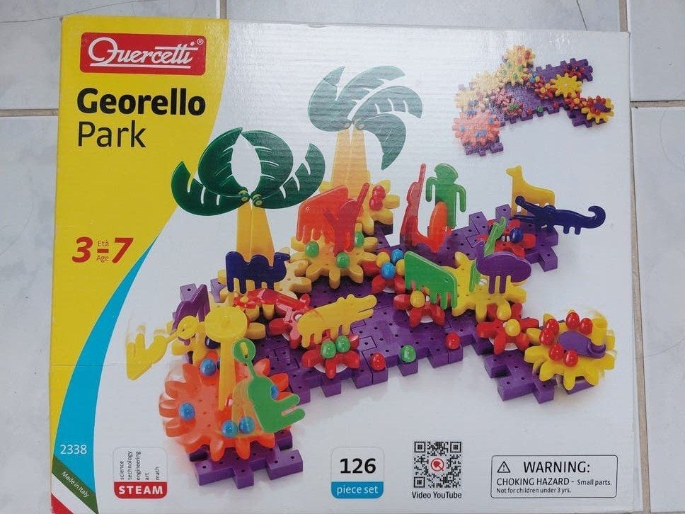 bouw activiteitenspel Georello park, Kinderen en Baby's, Ophalen, Zo goed als nieuw, Bouwen