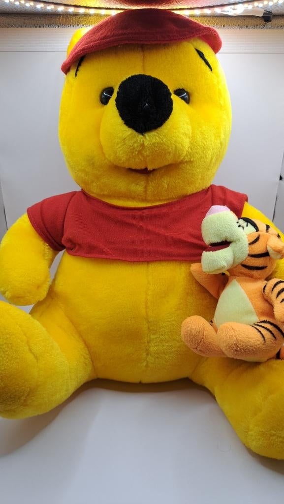 Disney Winnie the Pooh met pet en Tijgetje knuffel 40cm, Ophalen of Verzenden