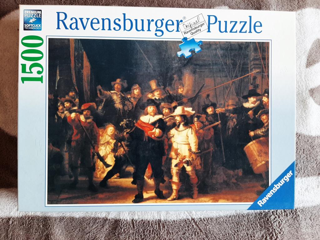 Legpuzzel 1500 stukjes, compleet De Nachtwacht, Enlèvement ou Envoi, 500 à 1500 pièces, Comme neuf, Puzzle