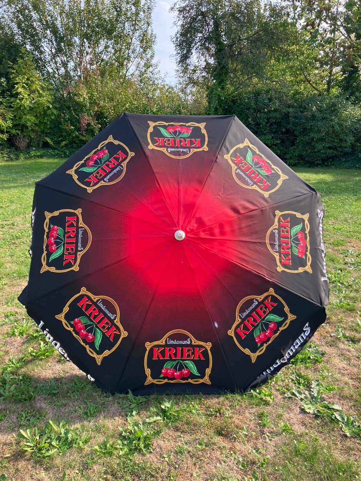 Kriek Lindemans parasol - nieuwstaat, Enlèvement, Comme neuf