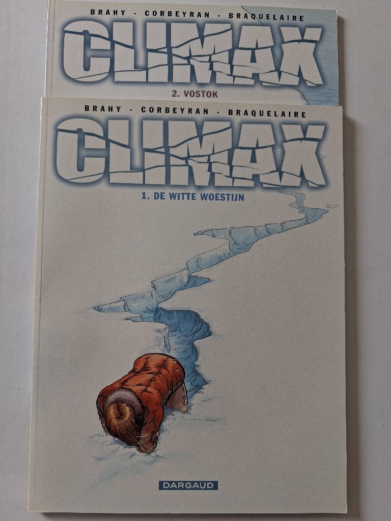 Climax : deel 1 & 2 (eerste druk), Ophalen of Verzenden, Zo goed als nieuw, Brahy / Corbeyran / Braquelaire, Meerdere stripboeken