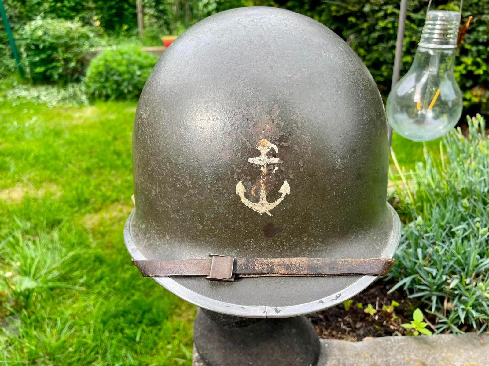 Authentique casque M1 seconde guerre ww2 9 DIC casque US, Collections, Enlèvement ou Envoi