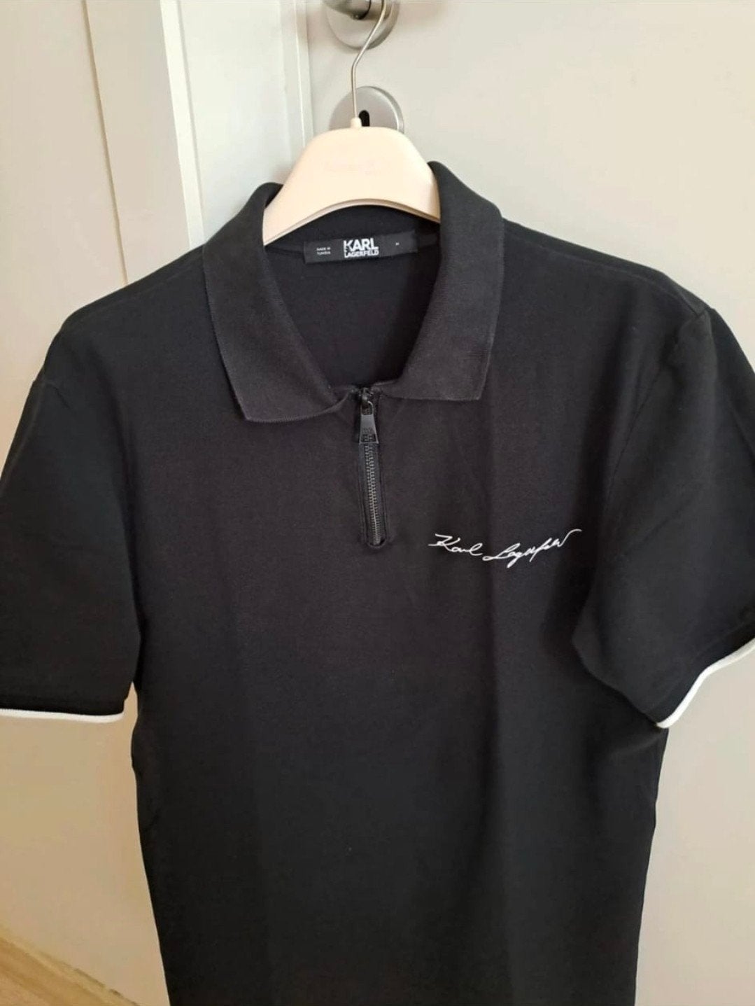 Polo Karl Lagerfeld, Kleding | Heren, Maat 48/50 (M), Zwart, Ophalen of Verzenden, Karl Lagerfeld