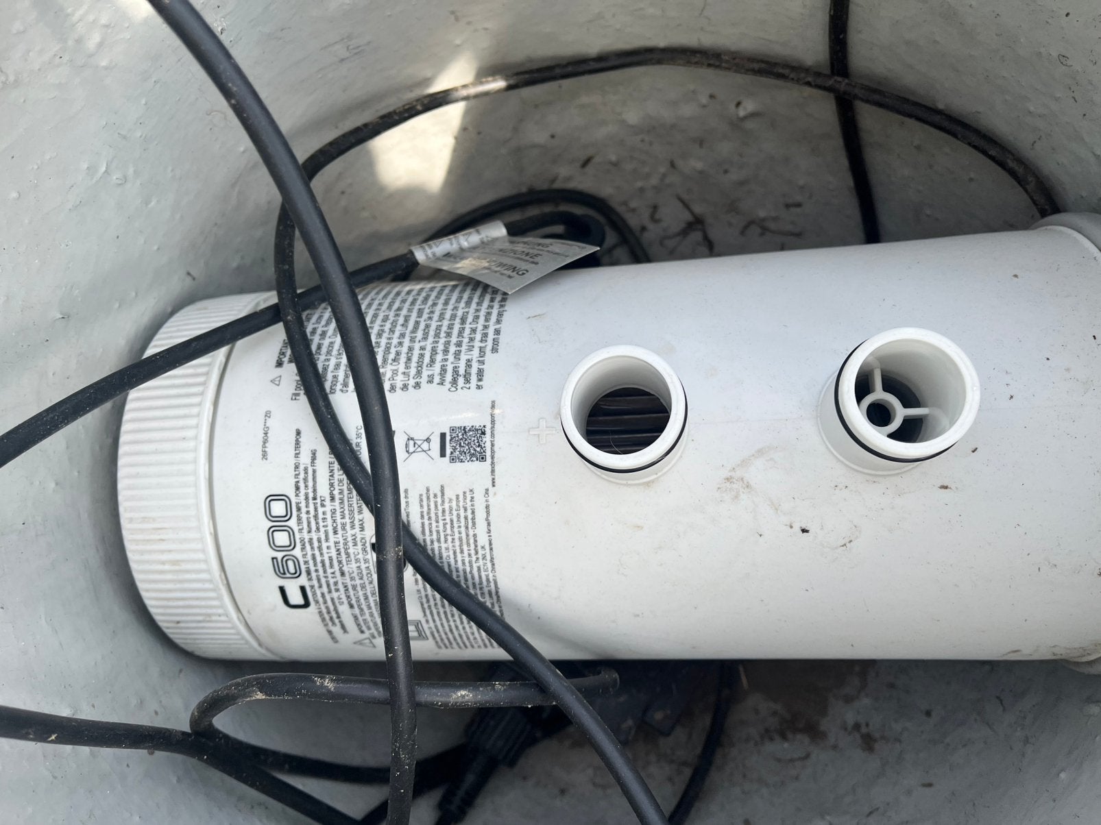 Intex Cartridge Filterpomp C600 - 2.271 L/uzwembaden10.000L, Tuin en Terras, Zwembad-toebehoren, Ophalen, Zo goed als nieuw