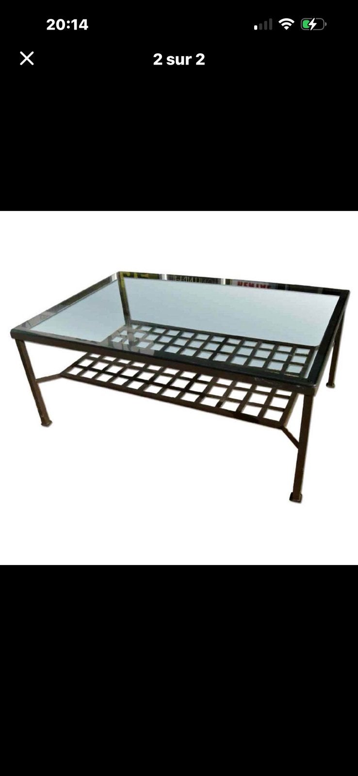 Table, basse, fer, forgé, Maison & Meubles, Enlèvement, Utilisé, Noir, Autres matériaux