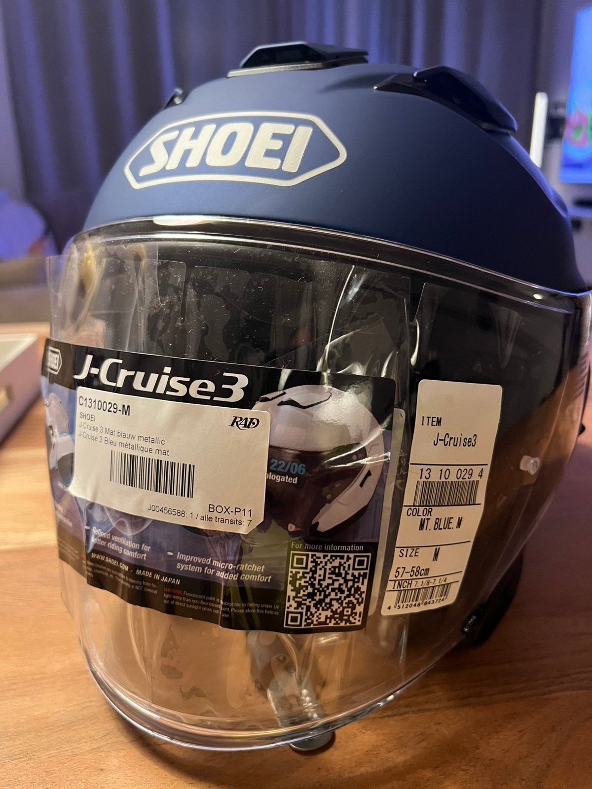 Shoei j cruise 3 taille M neuf, Motoren, Kleding | Motorhelmen, Ophalen, M, Shoei