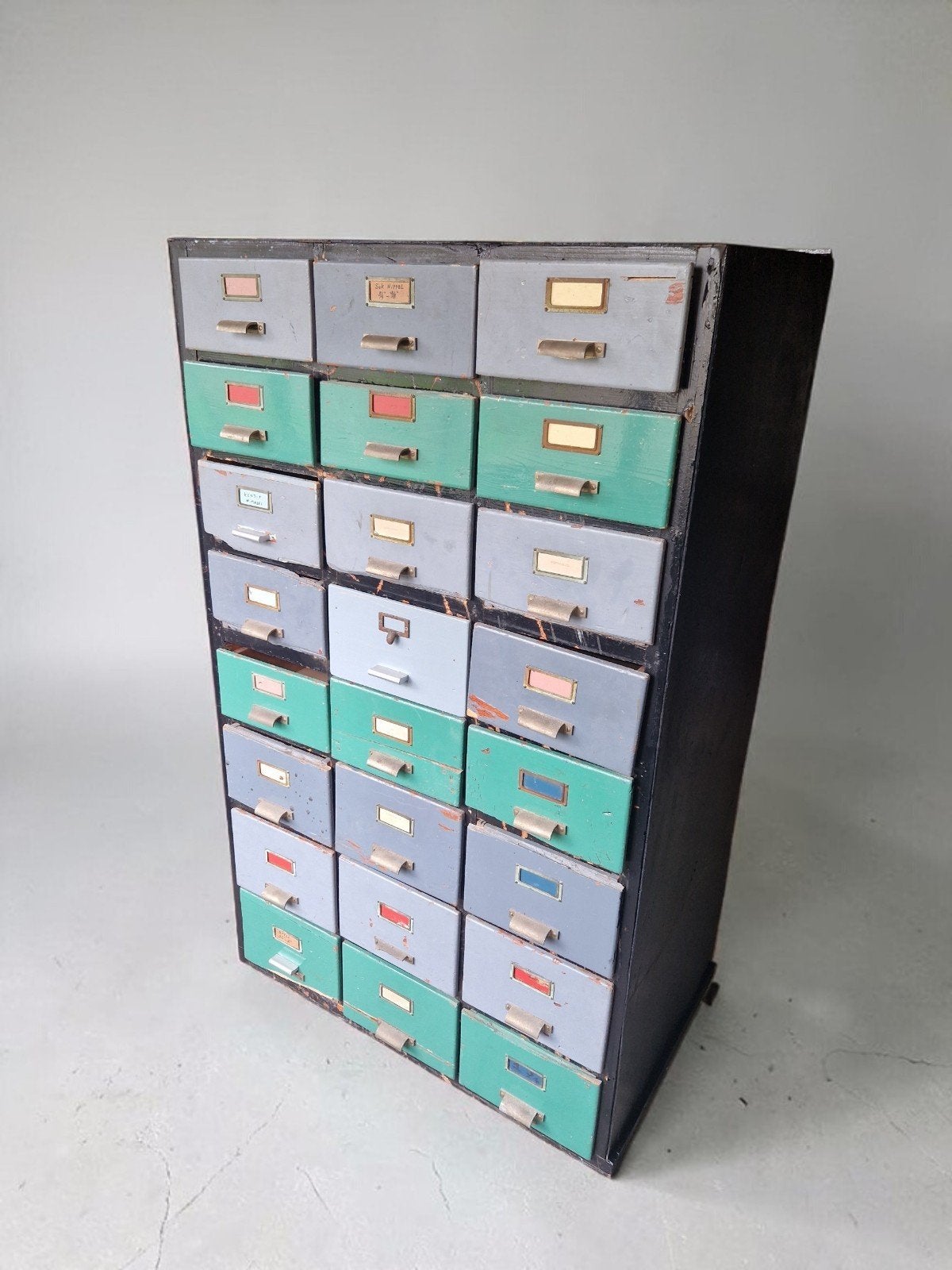 Authentieke apothekerskast ladekast, Ophalen, Eikenhout