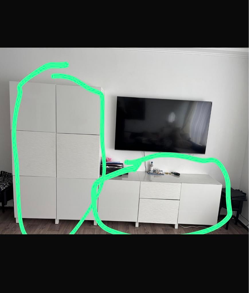 Meuble tele + meuble etagere a vendre, Enlèvement ou Envoi, Comme neuf