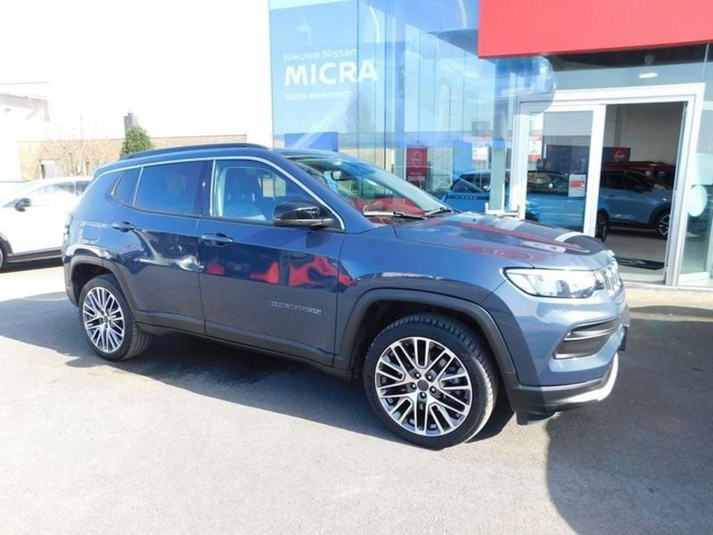 Jeep Compass Turbo T4 4xe ATX Limited, Auto's, Automaat, Blauw, 41 g/km, 5 zetels
