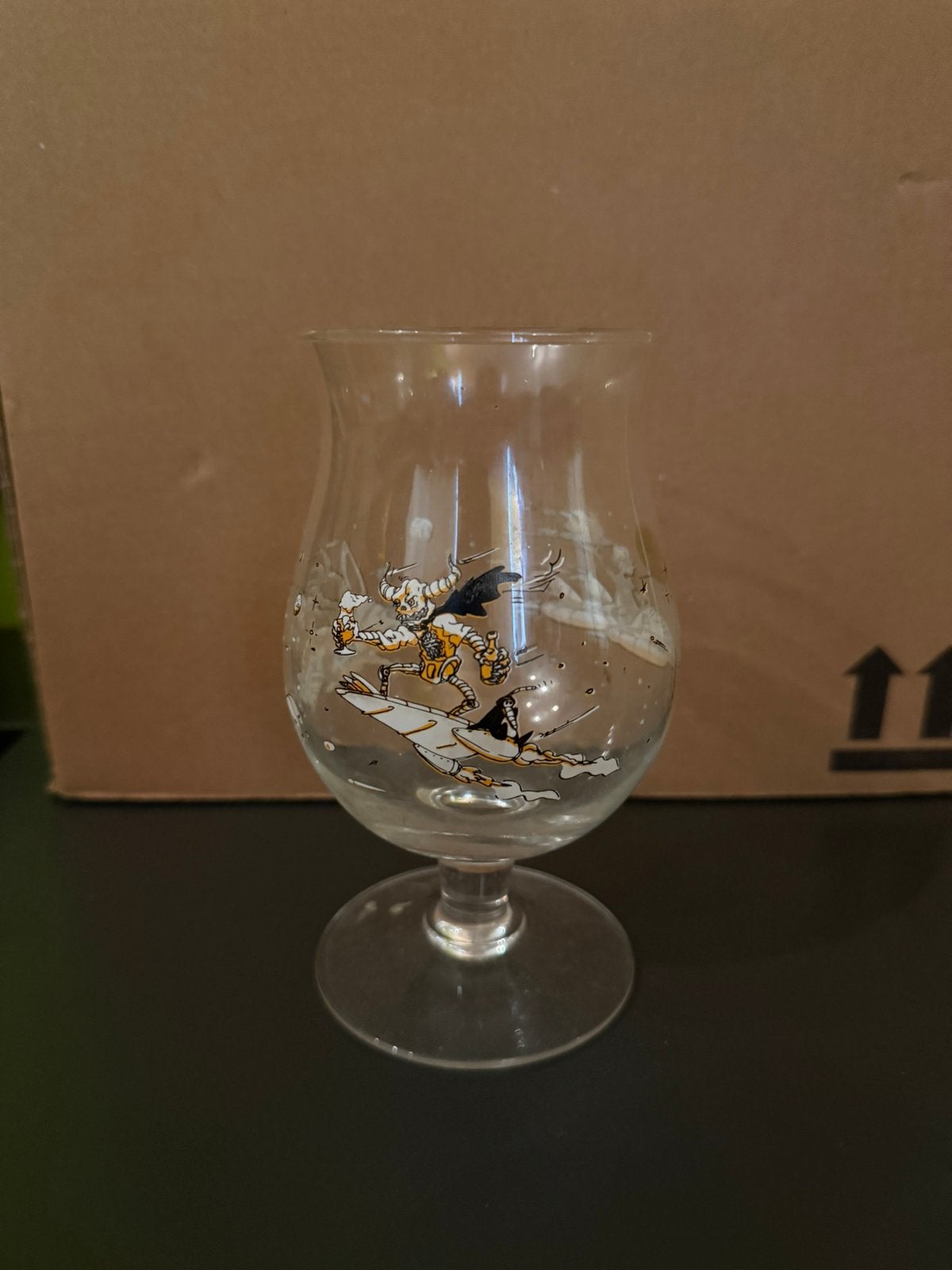 Duvel glas Berthom Express Belgische versie, Enlèvement, Comme neuf, Duvel