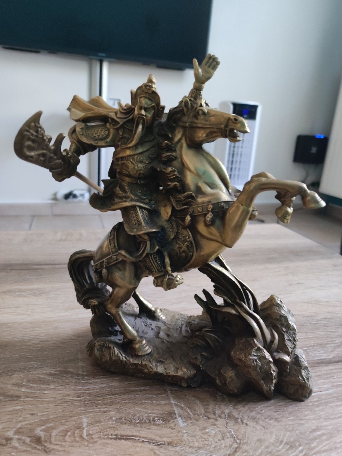 Figurine de l'empereur Guan Yu Guan, Huis en Inrichting, Woonaccessoires | Boeddhabeelden, Ophalen, Zo goed als nieuw, Overige kleuren