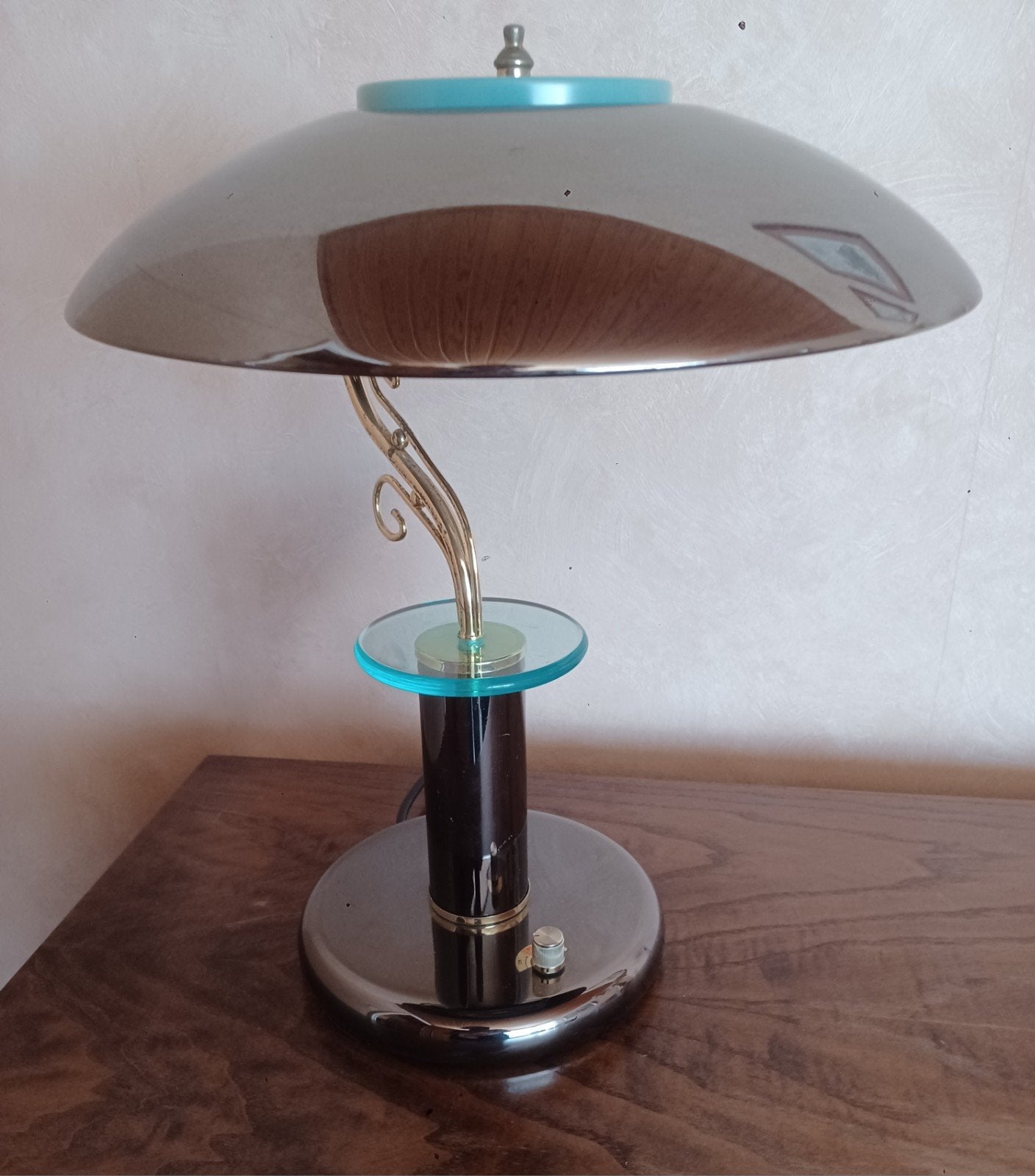 Vintage ASIBEL bankierslamp., Ophalen, Bankierslamp, Vintage
