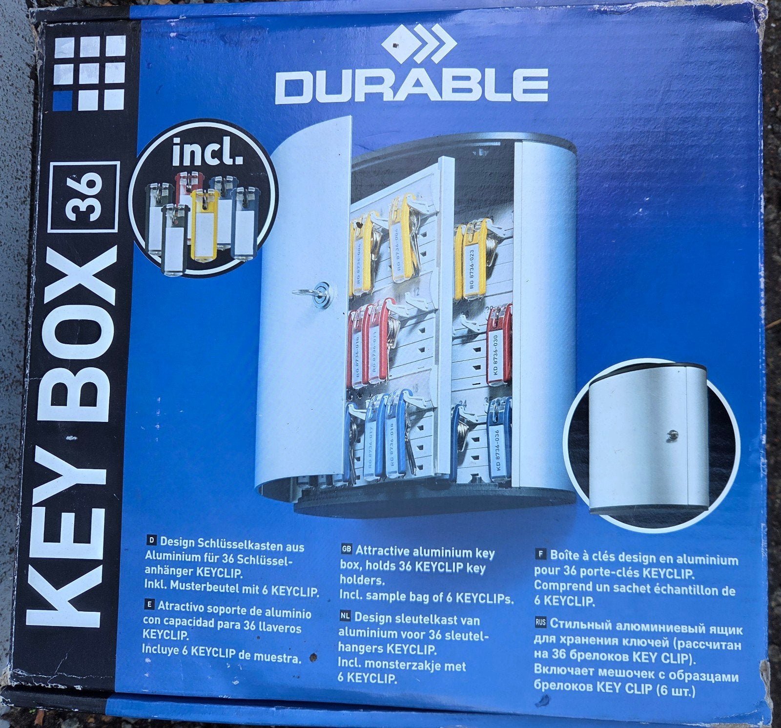 Sleutelkast Durable 36 Sleutels, Huis en Inrichting, Kasten | Lockerkasten, Ophalen of Verzenden, Nieuw