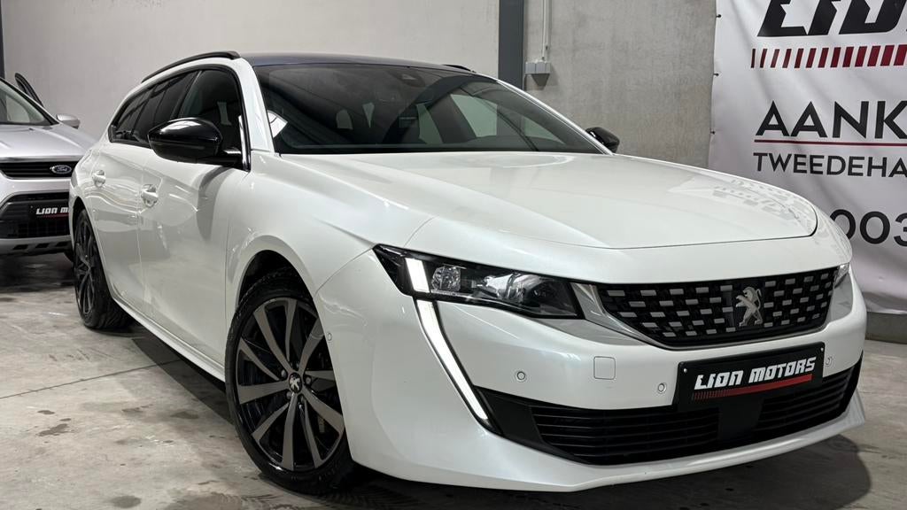 Peugeot 508 1.6 Hybride / Benzine | Gt Line | Showroomstaat, Auto's, 4 cilinders, 1600 cc, Leder en Stof, Wit